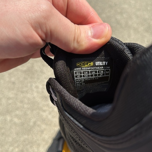 Keen Utility Sparta 2 ESD Aluminum Toe Work Shoes in Steel Grey/Black - Picture 10 of 13